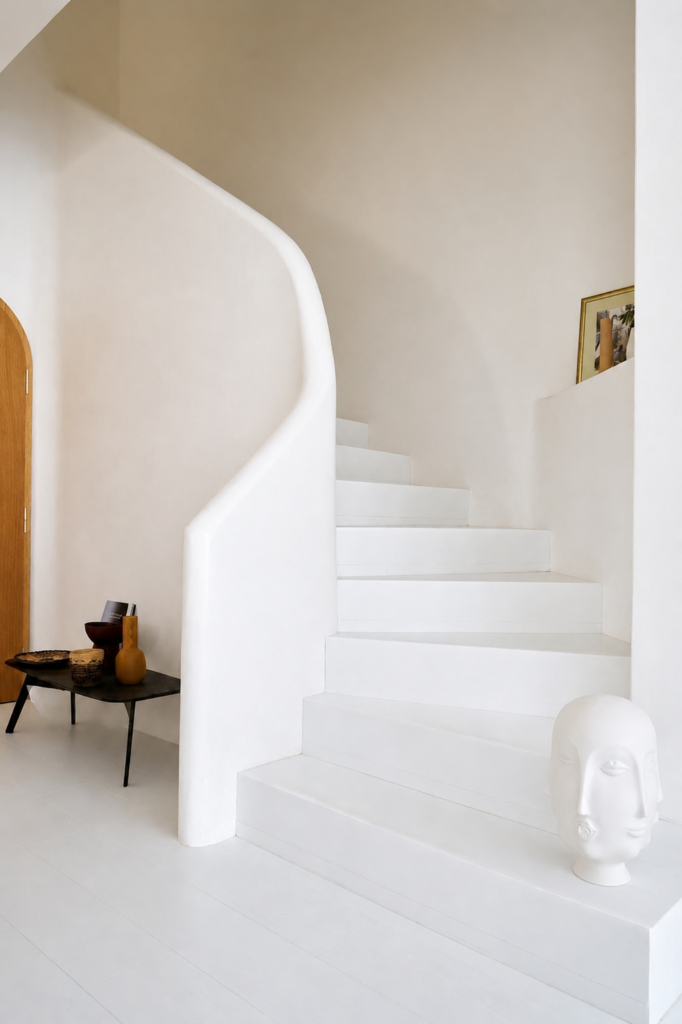Lamine Parke Merdiven: Estetik Ve Dayanıklılık 5 Stair White Parquet Massive Parke 1 3