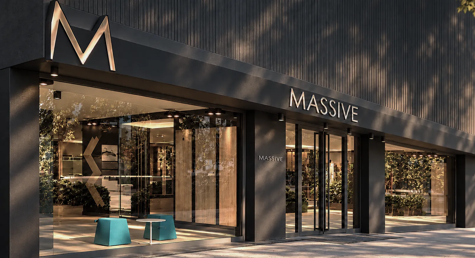 Hizmetlerimiz 2 Massive Parke doğal ahşap lamine parke showroomu ve mağaza dış cephesi